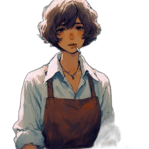 staff, face, food, watercolor transparent PNG cut-out