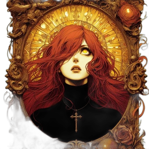 crown, face, comic book art, fantasy art transparent PNG cut-out