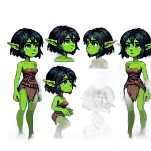 concept art, fantasy art, 3d render, pixel art transparent PNG cut-out