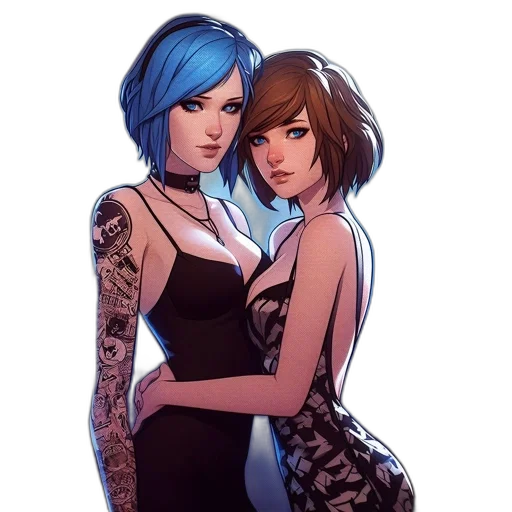 dress, concept art, comic book art, fantasy art transparent PNG cut-out
