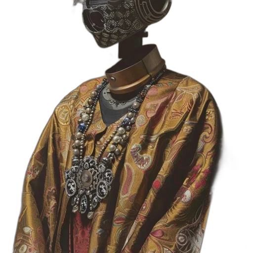 mask, jacket, jewelry, face transparent PNG cut-out