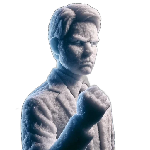 face, jacket, mask, staff transparent PNG cut-out