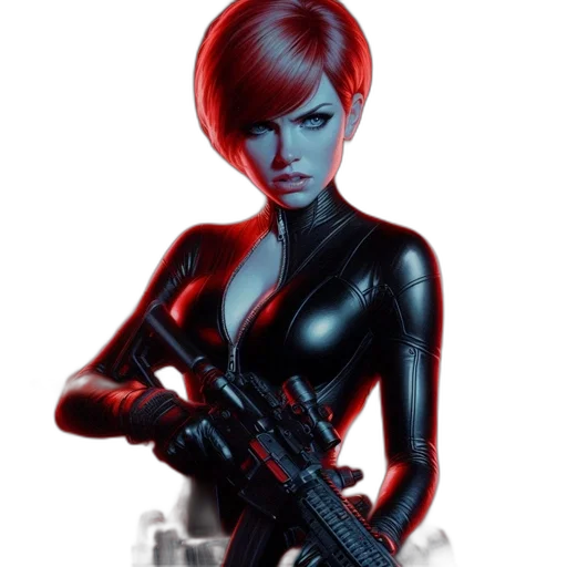 weapon, comic book art, concept art, cyberpunk transparent PNG cut-out