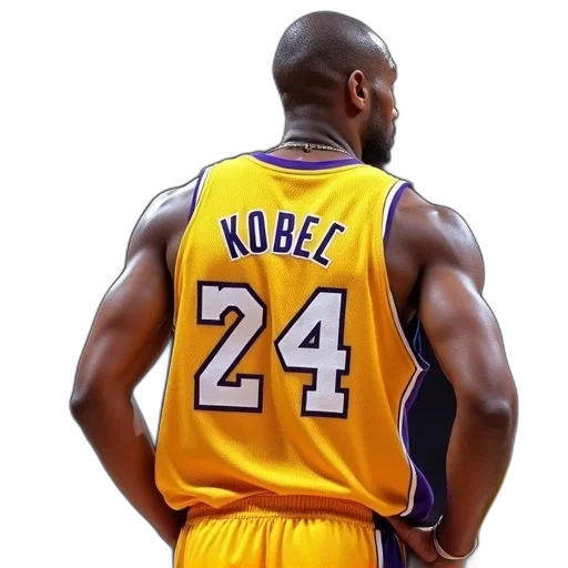 concept art, photorealistic, kobe, jersey transparent PNG cut-out