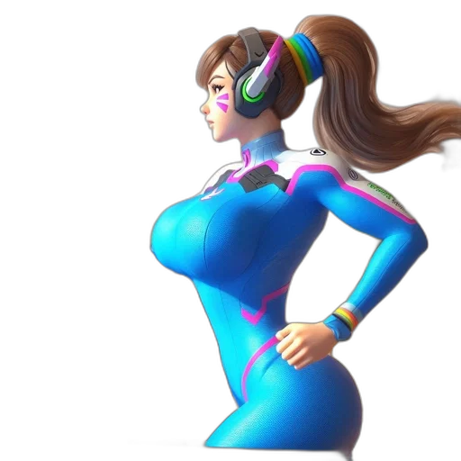 dress, robot, 3d render, concept art transparent PNG cut-out