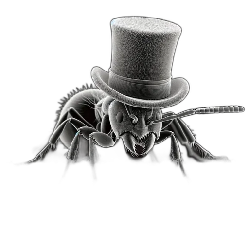 hat, creature, animal, robot transparent PNG cut-out