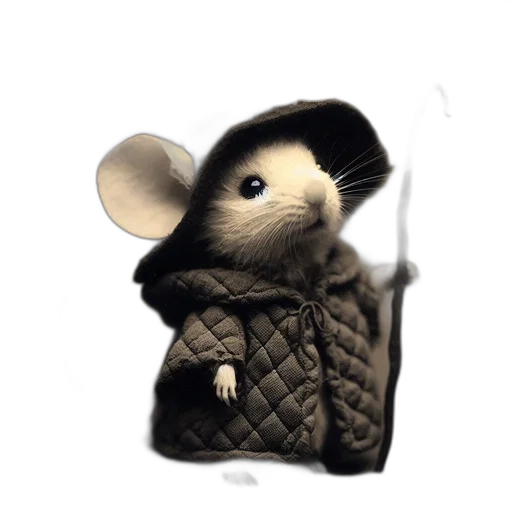 jacket, animal, hat, creature transparent PNG cut-out