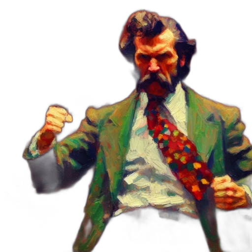 jacket, staff, comic book art, concept art transparent PNG cut-out