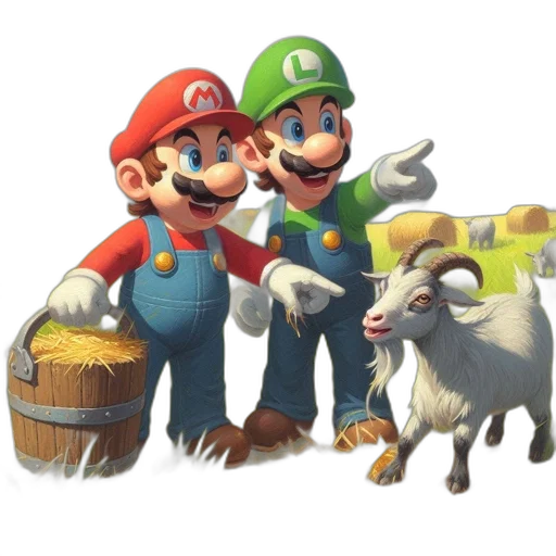 animal, hat, concept art, 3d render transparent PNG cut-out