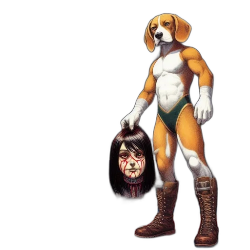 animal, mask, creature, concept art transparent PNG cut-out