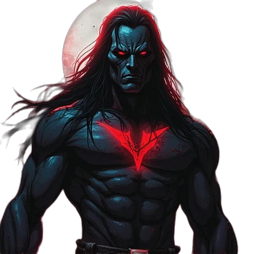 comic book art, concept art, fantasy art, red transparent PNG cut-out