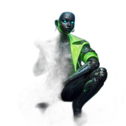 robot, creature, mask, jacket transparent PNG cut-out