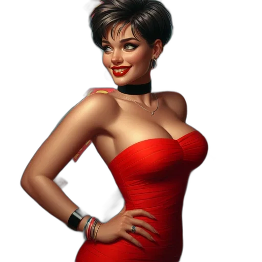 dress, jewelry, photorealistic, concept art transparent PNG cut-out