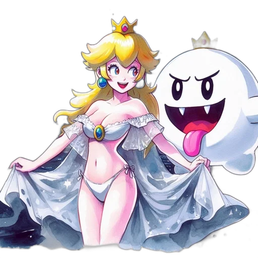 dress, crown, weapon, pixel art transparent PNG cut-out