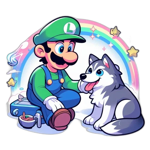 animal, staff, pixel art, concept art transparent PNG cut-out