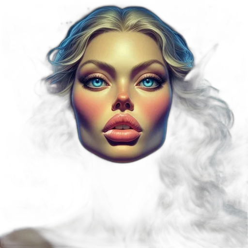 face, mask, jewelry, hair transparent PNG cut-out