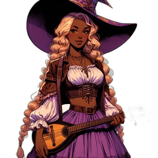 dress, staff, concept art, fantasy art transparent PNG cut-out