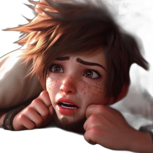 face, weapon, creature, hair transparent PNG cut-out