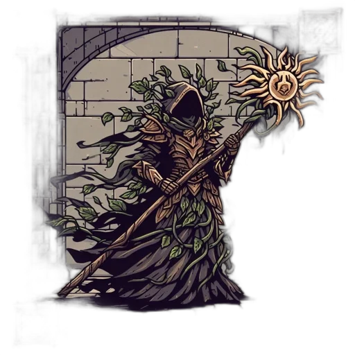 staff, sword, weapon, crown transparent PNG cut-out