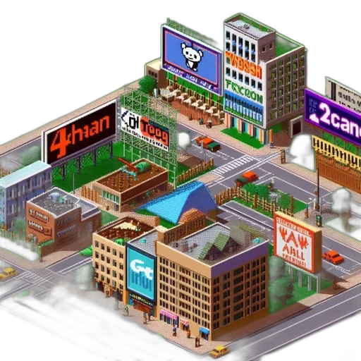 building, 3d render, pixel art, concept art transparent PNG cut-out