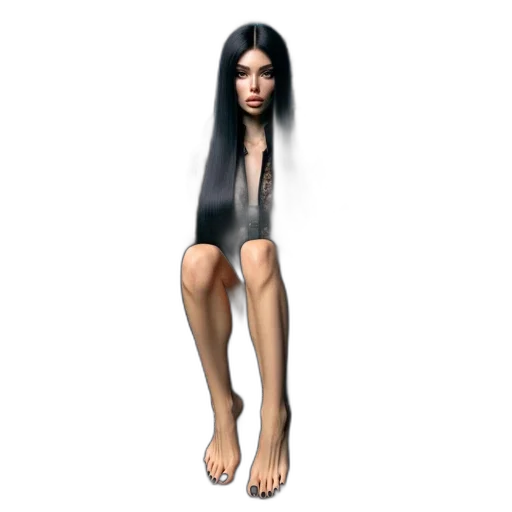 hair, dress, creature, jewelry transparent PNG cut-out