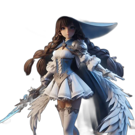 sword, weapon, dress, staff transparent PNG cut-out