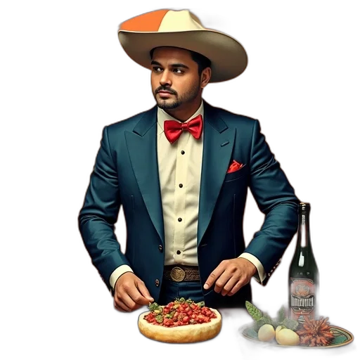 food, hat, bottle, jacket transparent PNG cut-out