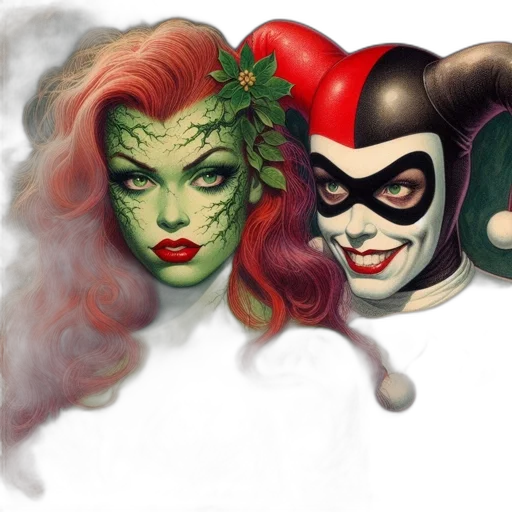 mask, comic book art, concept art, fantasy art transparent PNG cut-out