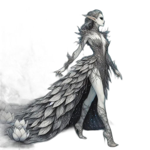 dress, dragon, creature, concept art transparent PNG cut-out