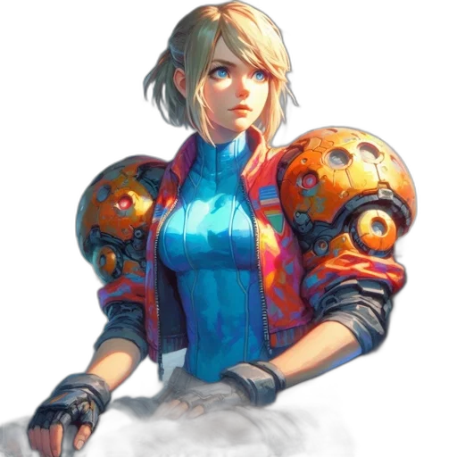 robot, face, weapon, dress transparent PNG cut-out