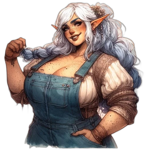 fantasy art, concept art, watercolor, pixel art transparent PNG cut-out