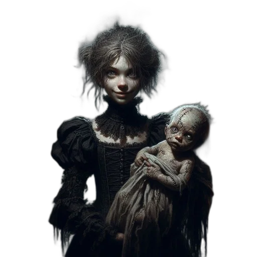 creature, mask, face, dress transparent PNG cut-out