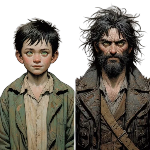 concept art, comic book art, photorealistic, fantasy art transparent PNG cut-out