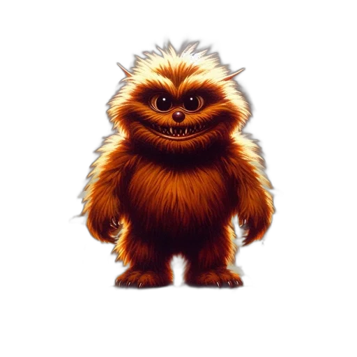 creature, animal, hair, staff transparent PNG cut-out