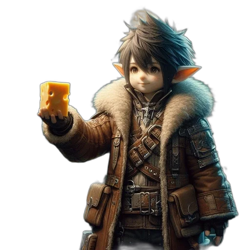 jacket, weapon, concept art, fantasy art transparent PNG cut-out