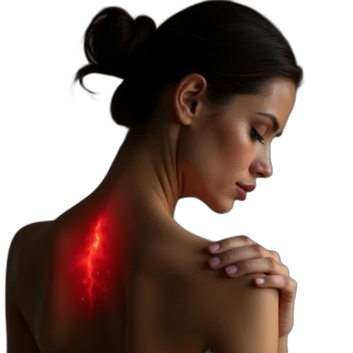 jewelry, woman, shoulder, pain transparent PNG cut-out