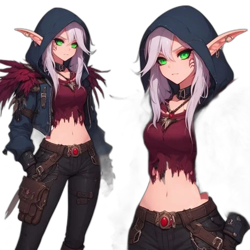 jacket, fantasy art, concept art, pixel art transparent PNG cut-out