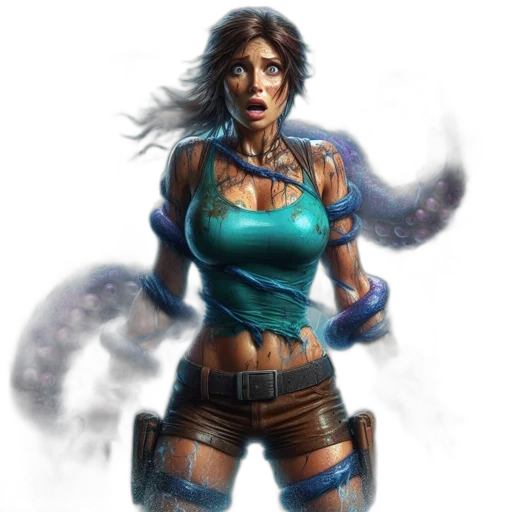 concept art, fantasy art, comic book art, 3d render transparent PNG cut-out