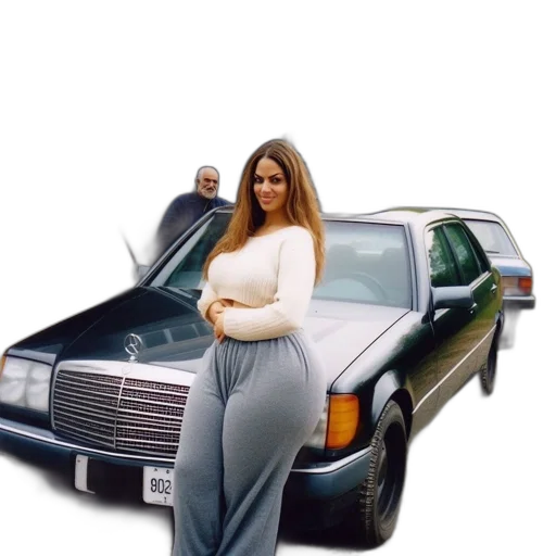 car, dress, jacket, photorealistic transparent PNG cut-out