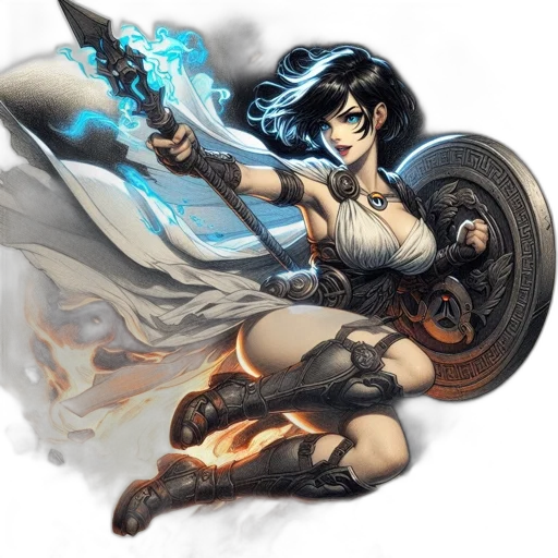weapon, sword, staff, fantasy art transparent PNG cut-out