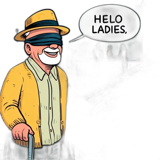 hat, staff, robot, comic book art transparent PNG cut-out