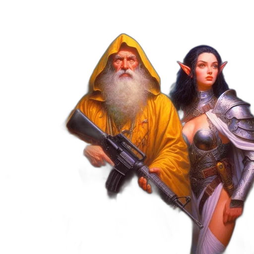sword, weapon, staff, fantasy art transparent PNG cut-out