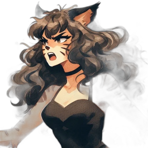 mask, creature, staff, dress transparent PNG cut-out