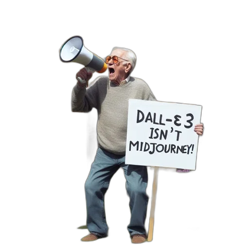 3d render, concept art, elderly, man transparent PNG cut-out