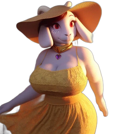 dress, hat, creature, animal transparent PNG cut-out