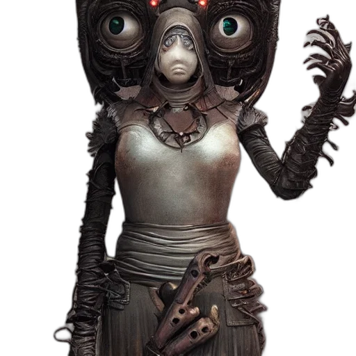 robot, mask, dress, creature transparent PNG cut-out