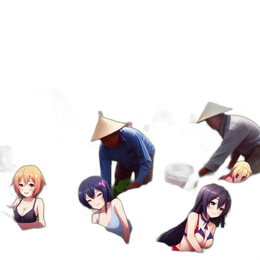 umbrella, weapon, staff, hat transparent PNG cut-out