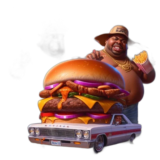 food, car, animal, robot transparent PNG cut-out