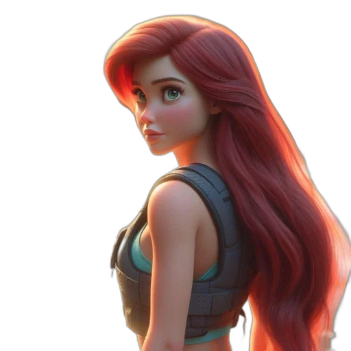 3d render, concept art, fantasy art, comic book art transparent PNG cut-out