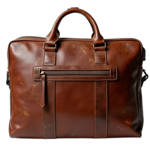 earth tones, brown, leather, briefcase transparent PNG cut-out